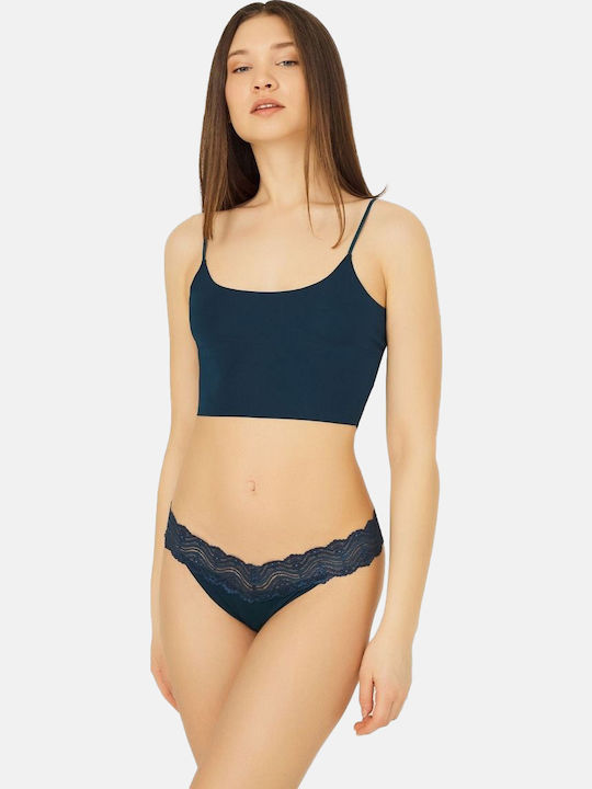 CottonHill Linda Femeie Brazilia cu Dantelă Ben...