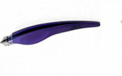 Medisei Eyebrow Tweezer with Curved Tip Ergo Purple 1pcs