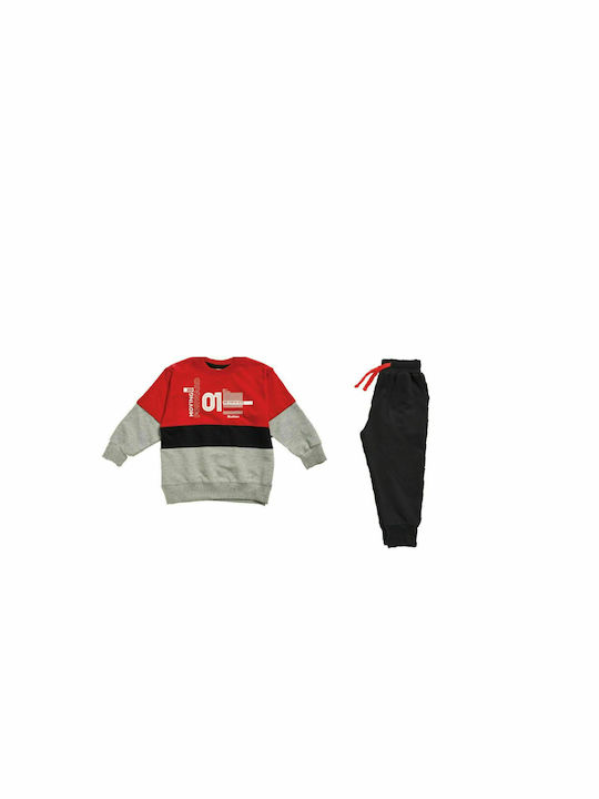 Reflex Kids Sweatpants Set Red 2pcs