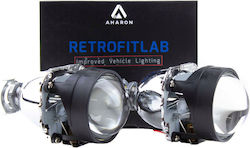 Retrofitlab Στρογγυλοί Προβολείς Αυτοκινήτου Universal 2τμχ