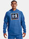 Under Armour Rival Herren Sweatshirt mit Kapuze und Taschen Blau