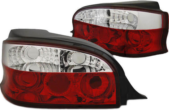 Carner Car Bulbs Citroen Saxo Red/Crystal 1996-1999 Set of 2 Pieces