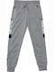 Pantaloni de trening Lucios cu Elastic Gri