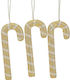 49082 Ornament suspendat Baston Plastic Gold-Sabanissé 15.5buc Set 3buc
