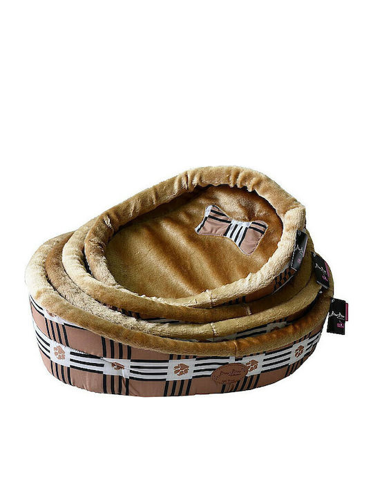 Pet Camelot Burberry Πουφ Σκύλου Μελί 56x56εκ. Pet Camelot Burberry Πουφ Σκύλου Μελί 56x56εκ.