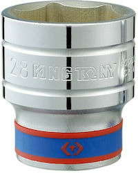 King Tony Socket Hex with Square Drive 1/2" Diameter 11mm