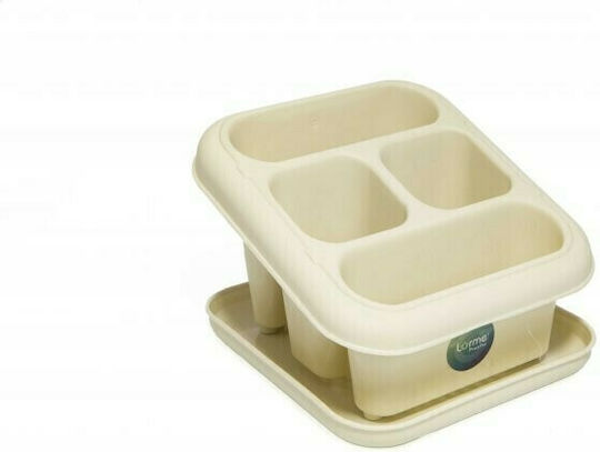 Venus Plastic White Cutlery Drainer