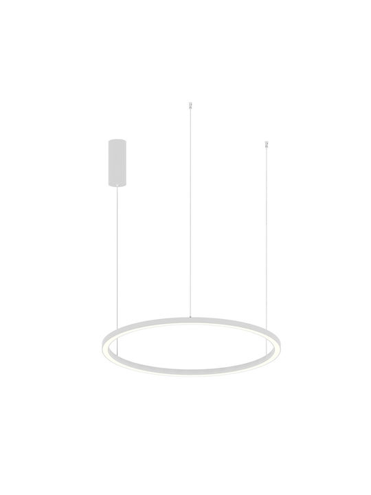 Fan Europe Μοντέρνο Κρεμαστό Φωτιστικό με Ενσωματωμένο LED σε Λευκό Χρώμα