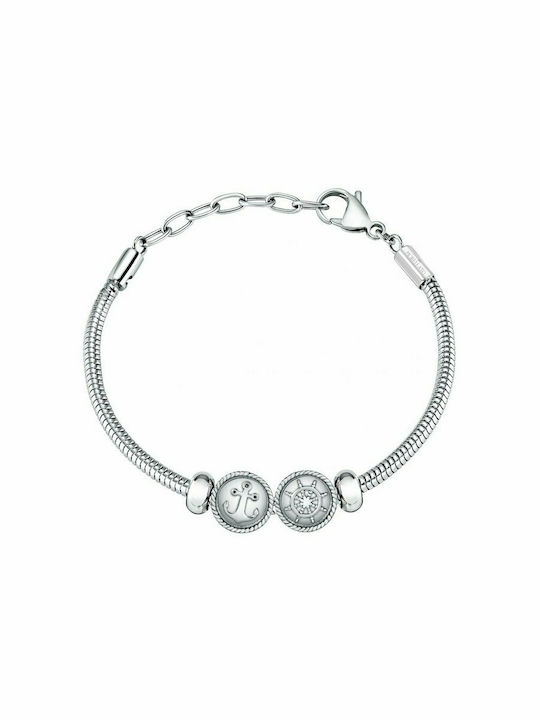 Morellato Armband Kette Drops mit Design Verankerung aus Stahl