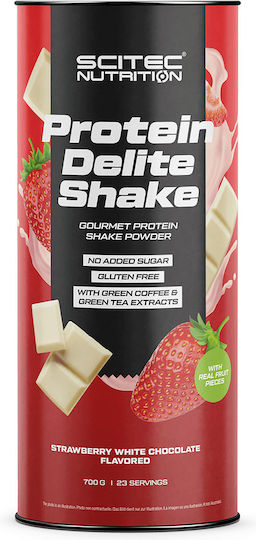 Scitec Nutrition Protein Delite Shake Без Глутен с Вкус Strawberry White Choco 700гр