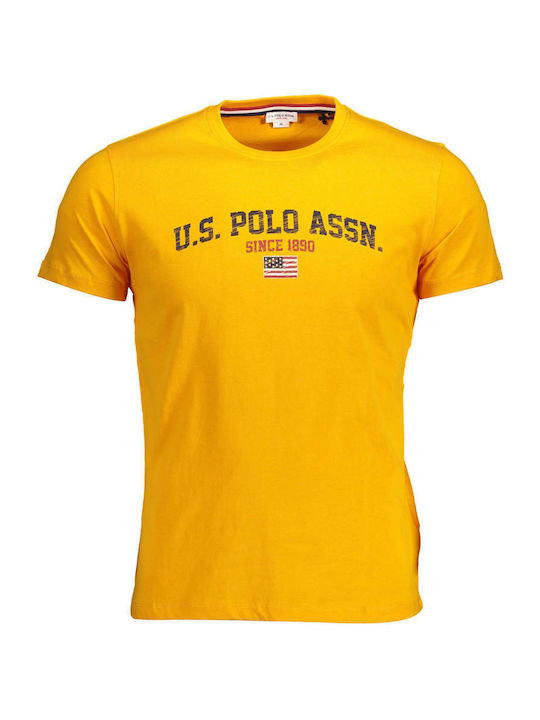 U.S. Polo Assn. Herren T-Shirt Kurzarm Orange