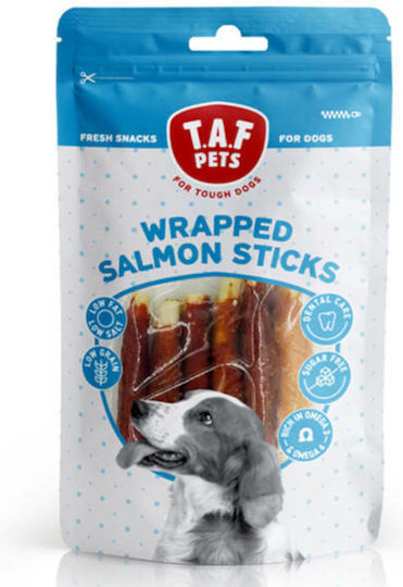 T.A.F. Pets Wrapped Salmon Λιχουδιές σε Stick Σκύλου με Σολομό 75gr