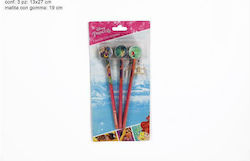 Due esse Pencil Set with Eraser 3pcs