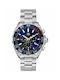 TAG Heuer Formula 1 X Red Bull Racing Ανδρικό Ρολόι 43mm Χρονογράφος Μπαταρίας με Ασημί Μεταλλικό Μπρασελέ