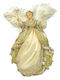 JK Home Decoration Christmas Ceramic Figure Cherub Gold Height 35cm