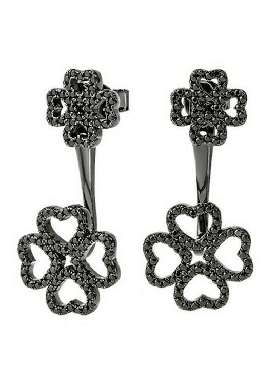 Folli Follie Miss Heart4Heart Ohrringe aus Silber mit Steinen