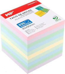 MP Notes Pad Cube 850 Sheets Multicolour 9x9cm