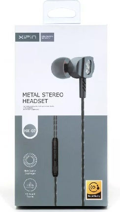 Xipin HX-07 In-Ear Freihändig Kopfhörer mit Stecker 3.5mm Gray