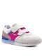 London One Παιδικά Sneakers με Σκρατς Λευκά