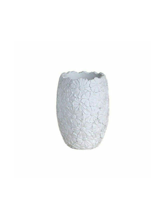 Art et Lumiere Διακοσμητικό Βάζο Κεραμικό Λευκό 20x28cm