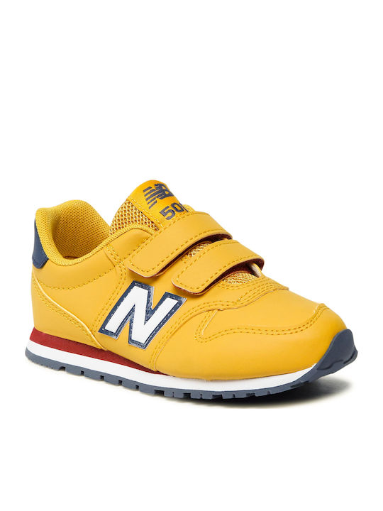 New Balance 500 Παιδικά Sneakers με Σκρατς Κίτρινα
