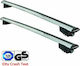 Farad Μπάρες Οροφής Αλουμινίου SM 054 για Jeep Cherokee 2008 (Σετ με πόδια και κλειδαριά) Ασημί