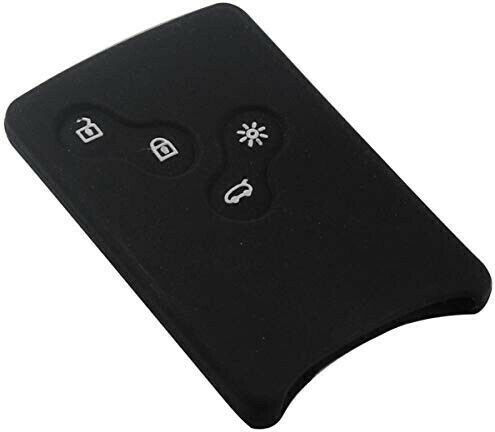 Car Key Cover Case made of with 4 Buttons for Renault Card in Black Color