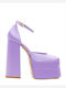 Sante Purple High Heels with Strap