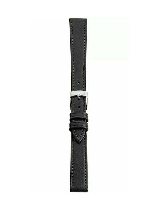 Point Leather Strap Black 18mm