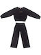 Kids Sweatpants Set Black 2pcs Endless