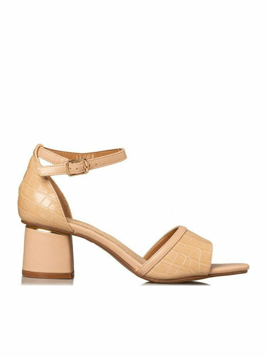 Leather Sandals Beige