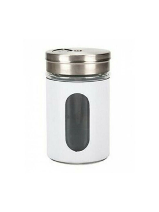 Καρβούνης Inox Tabletop Spice Jar White