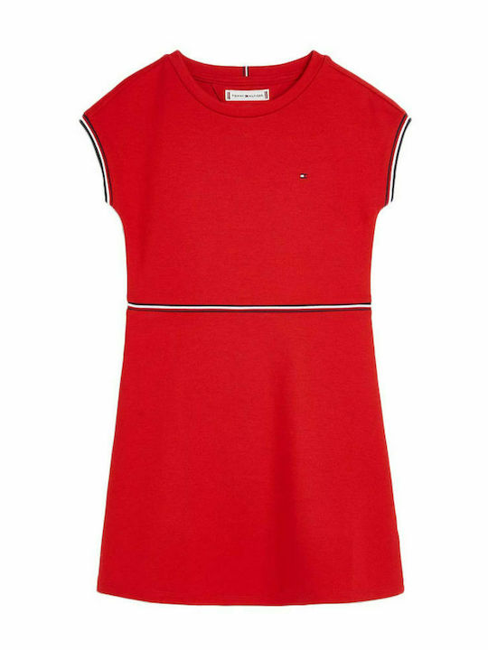 Tommy Hilfiger Kinderkleid Ärmellos Rot