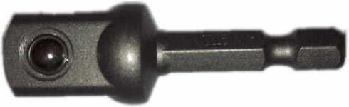 King Tony Adapter mit Aufnahme HEX und Ausgang 1/2''