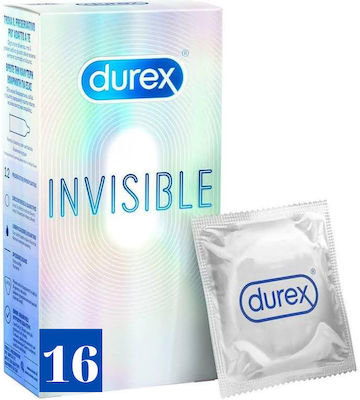 Durex Προφυλακτικά Invisible Extra Thin 16τμχ