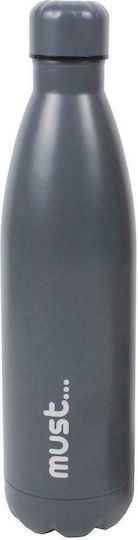 Διακάκης Must Μπουκάλι Θερμός Ανοξείδωτο BPA Free 750ml Γκρι