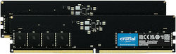 Crucial 32GB DDR5 με 2 Modules 2x16GB CT2K16G48C40U5