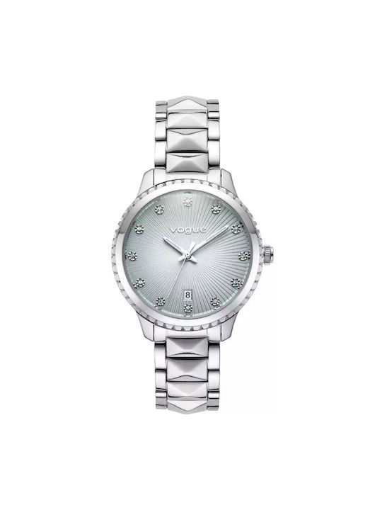 Vogue Monaco Watch with Silver Metal Bracelet