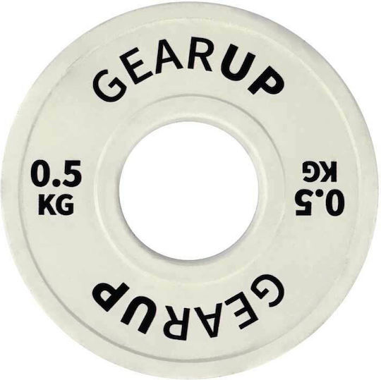 Gearup Δίσκος Ολυμπιακού Τύπου Λαστιχένιος 1 x 0.5kg Φ50mm