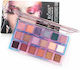 Miss Rose 18 Colors Pan Παλέτα με Σκιές Ματιών σε Στερεή Μορφή 210gr