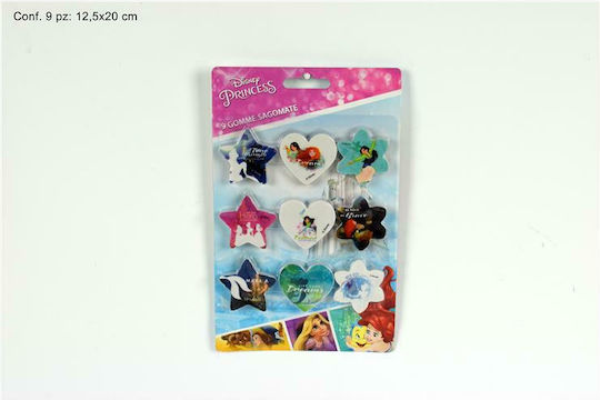 Due esse Radiergummi-Set für Bleistifte Disney Prinzessin LN001995D 9Stück