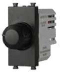 Lineme Recessed Simple Front Dimmer Switch Rotary 400W Black 50-00410-2