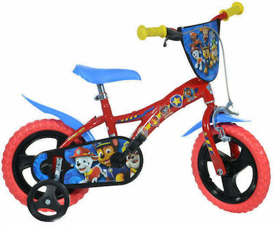 Dino Paw Patrol 12" Kinder Fahrrad BMX Rot