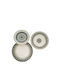 Oriana Ferelli Alhambra Gray Porcelain Dinnerware Set 20pcs