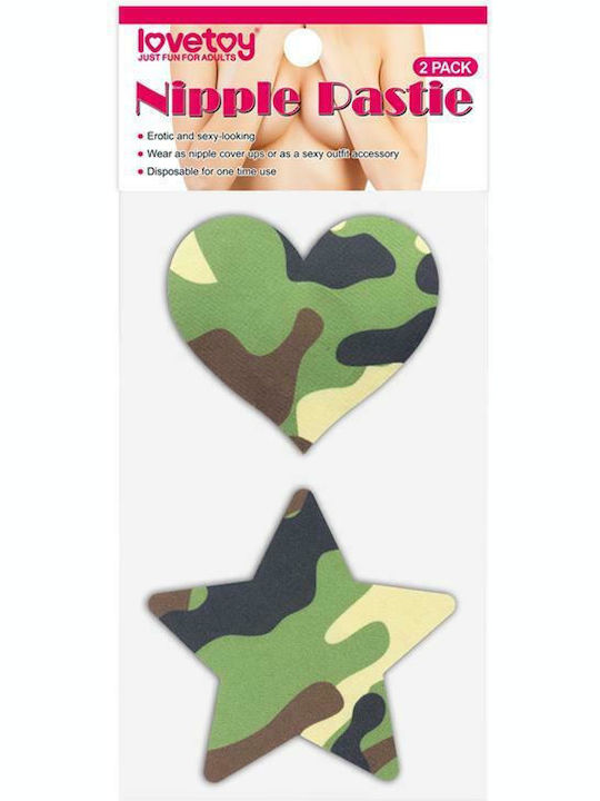 Lovetoy Pack Nipple Covers Star & Heart Camouflage LV763007