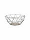 Diamond Fruit Bowl Metallic Black 26.5x25x12cm