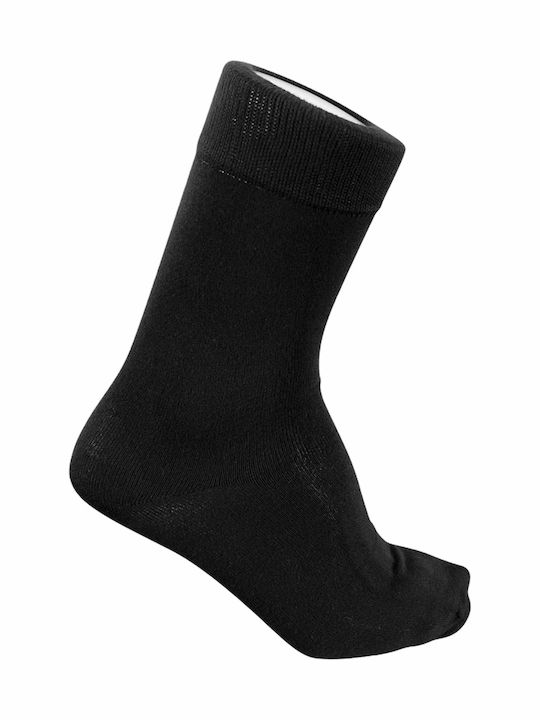 Gnious _9098 Herren Einfarbige Socken Schwarz 1Pack