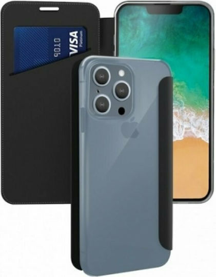 Muvit France Folio Book Δερματίνης Μαύρο (iPhone 13 Pro)