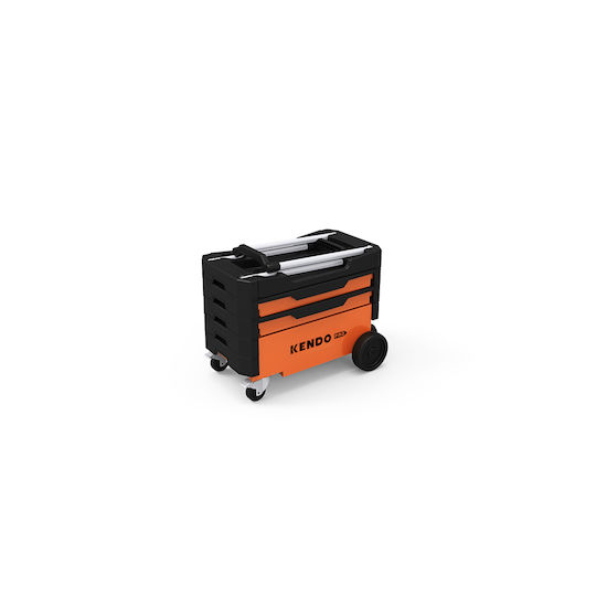Kendo Wheeled Metallic Tool Carrier 4 Slot W70xD38xH53.5cm
