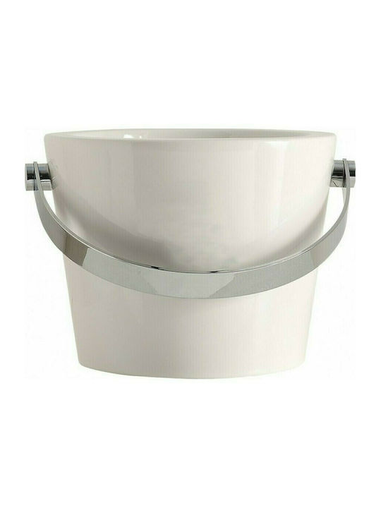 Scarabeo Bucket Επικαθήμενος Νιπτήρας Πορσελάνης 40.5x40.5cm Λευκός